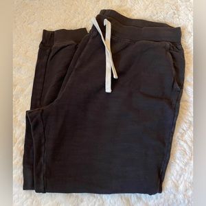 J Crew vintage fleece charcoal sweatpants Sz XL